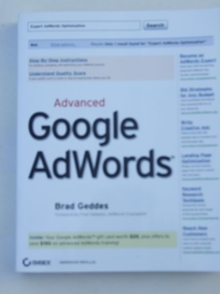 Advanced Google AdWords cover image