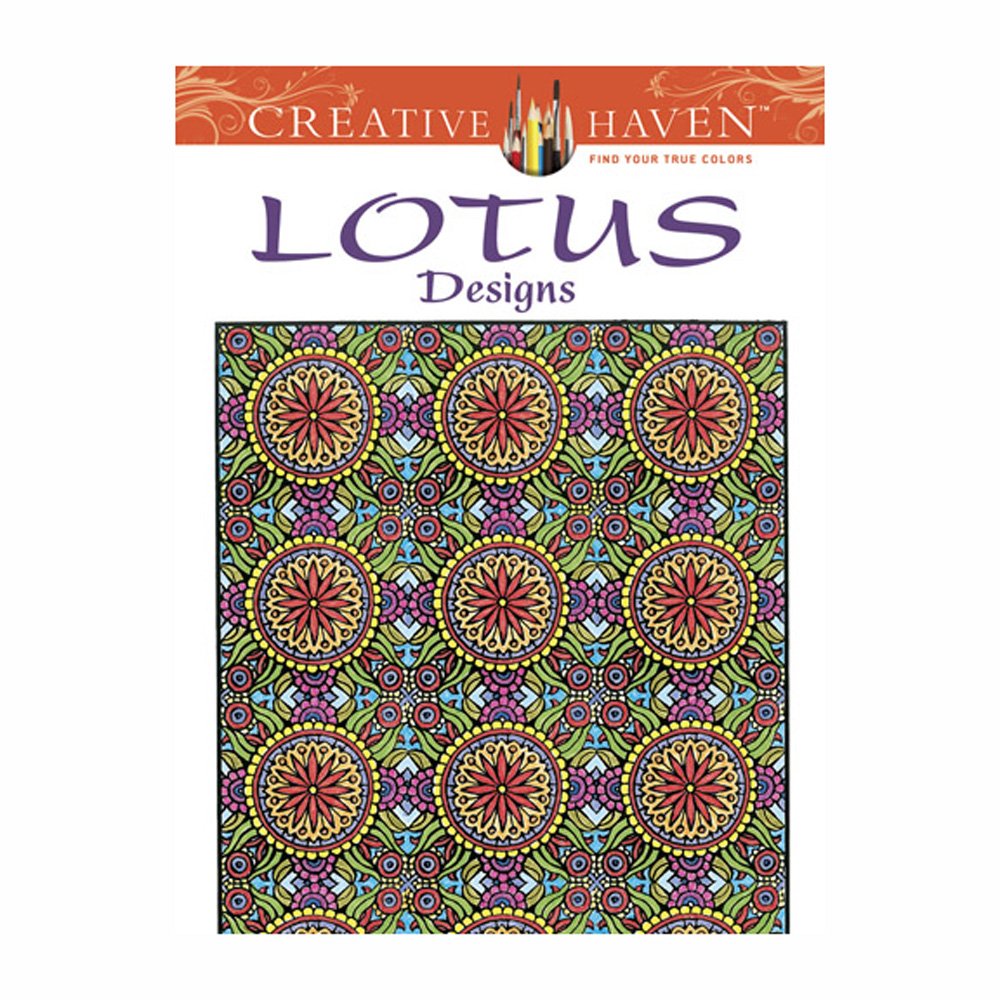 Creative Haven Lotus Designs Coloring Book (Creative Haven Coloring Books) cover image
