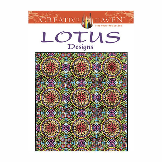 Creative Haven Lotus Designs Coloring Book (Creative Haven Coloring Books) cover image