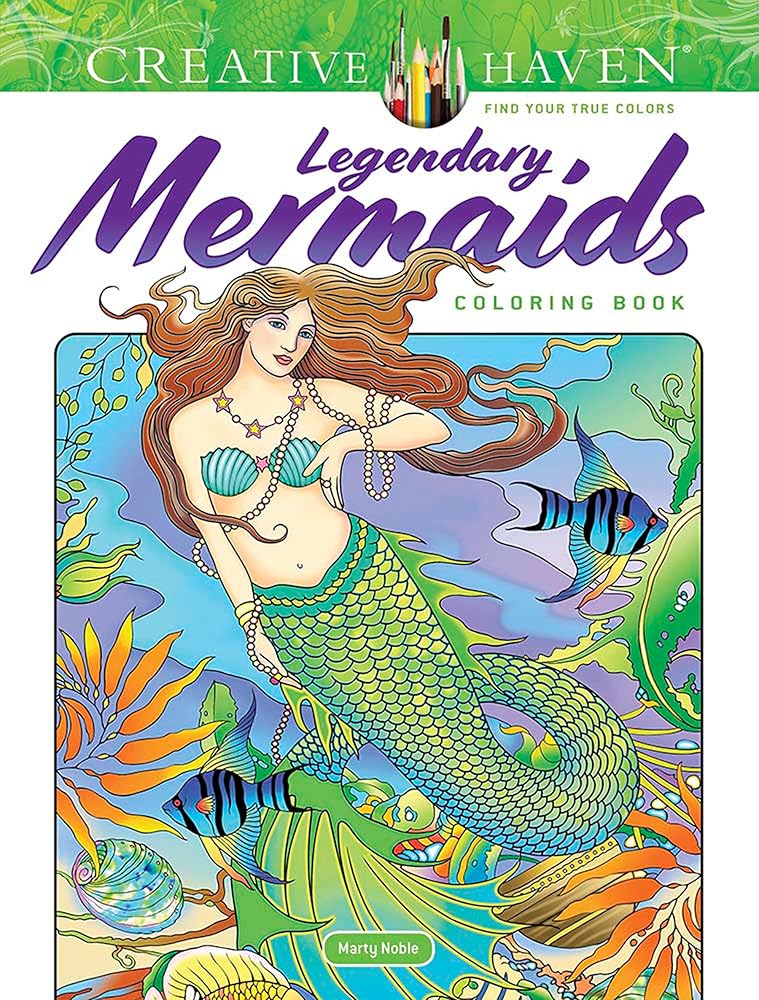 Creative Haven Legendary Mermaids Coloring Book (Adult Coloring Books: Fantasy) cover image