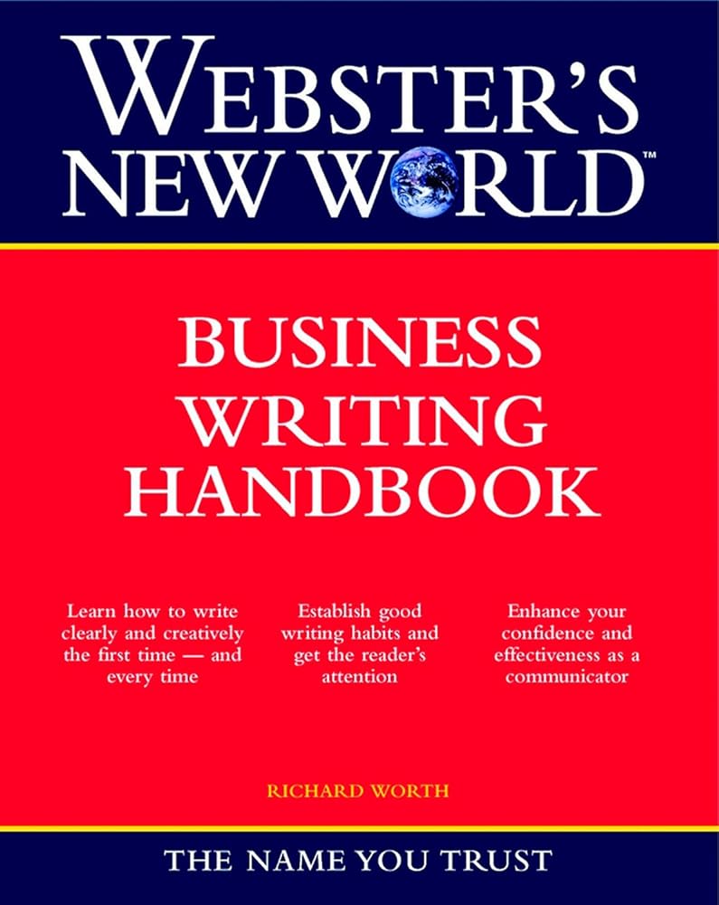 WEBSTER'S NEW WORLD BUSINESS WRITING HANDBOOK (Webster's New World Handbooks) cover image