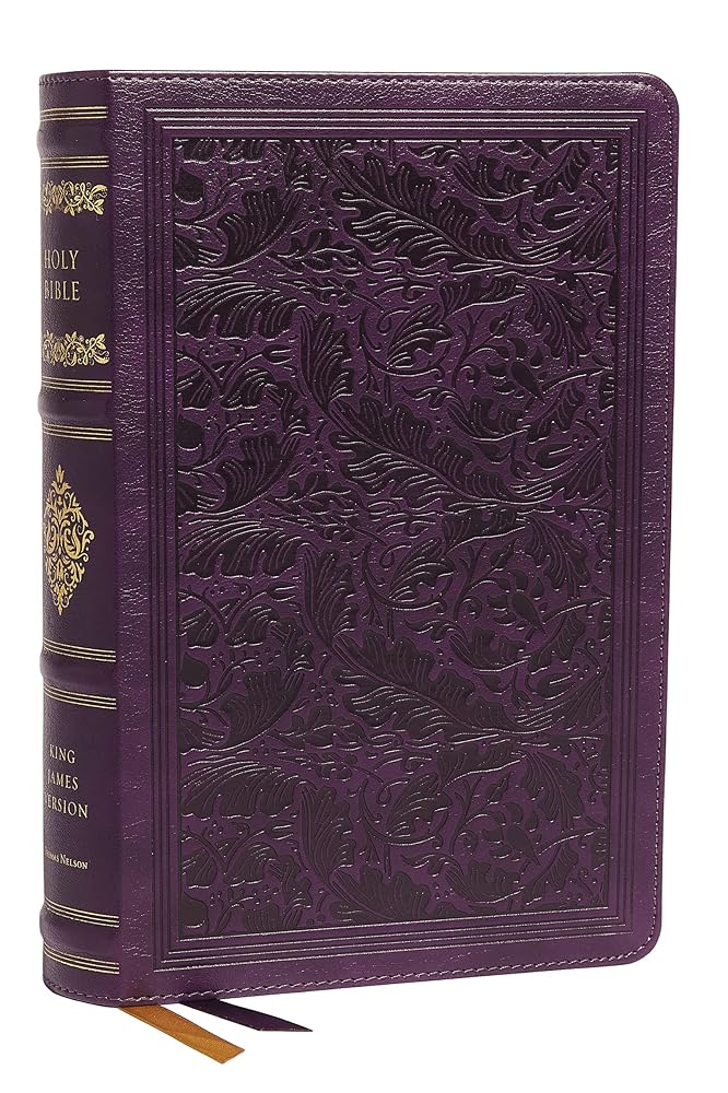 KJV, Personal Size Reference Bible, Sovereign Collection, Leathersoft, Purple, Red Letter, Comfort Print: Holy Bible, King James Version cover image
