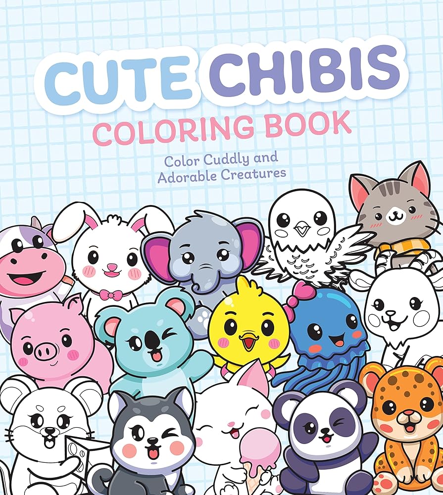 Cute Chibis Coloring Book (Chartwell Coloring Books) cover image