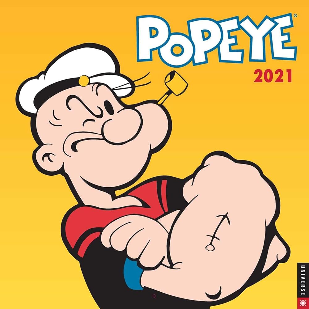 Popeye 2021 Wall Calendar cover image