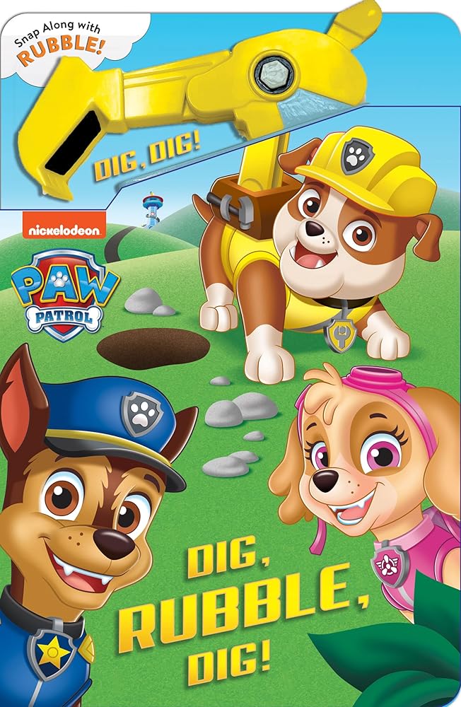 Paw Patrol: Dig, Rubble, Dig!: An Action Tool Book cover image