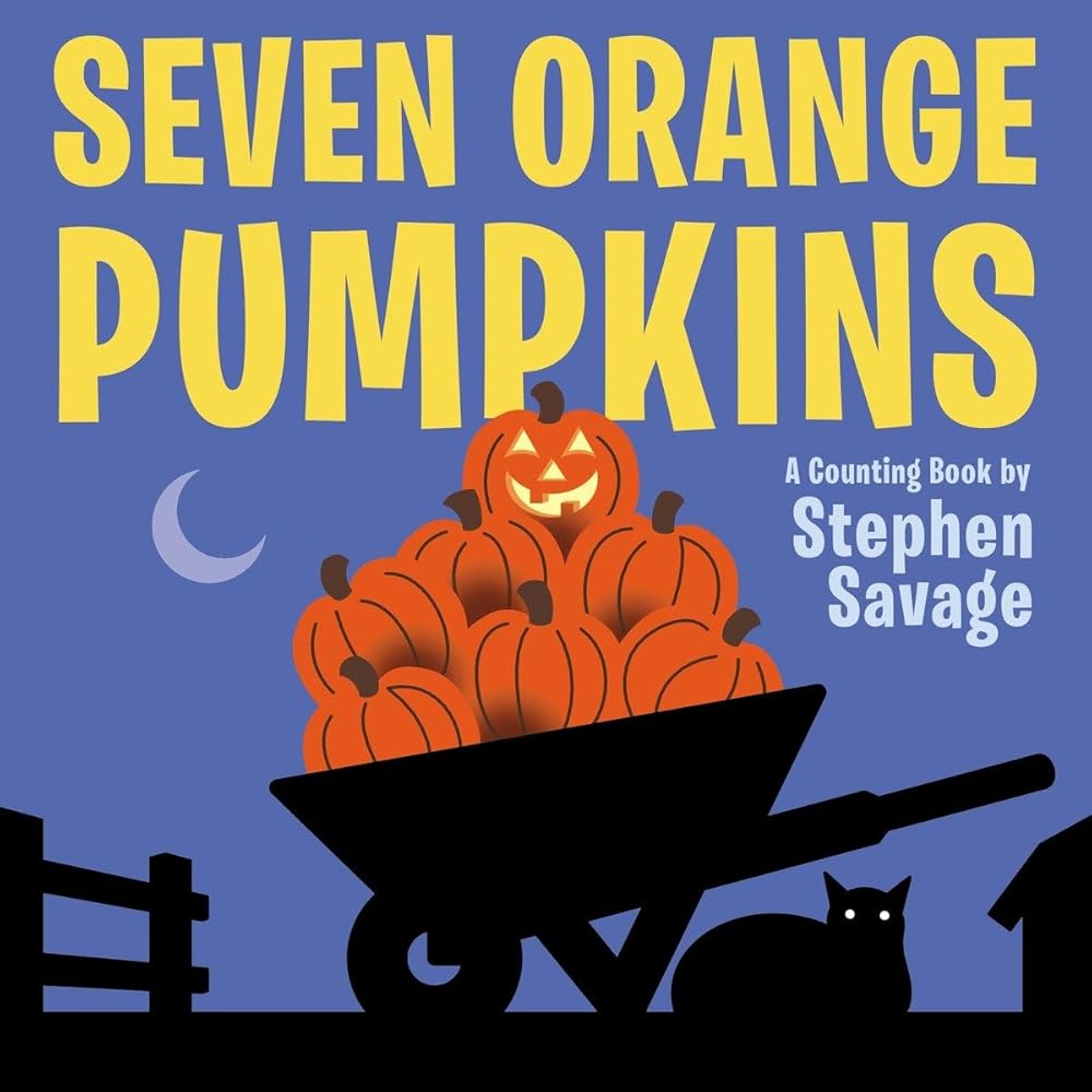 Seven Orange Pumpkins board book cover image