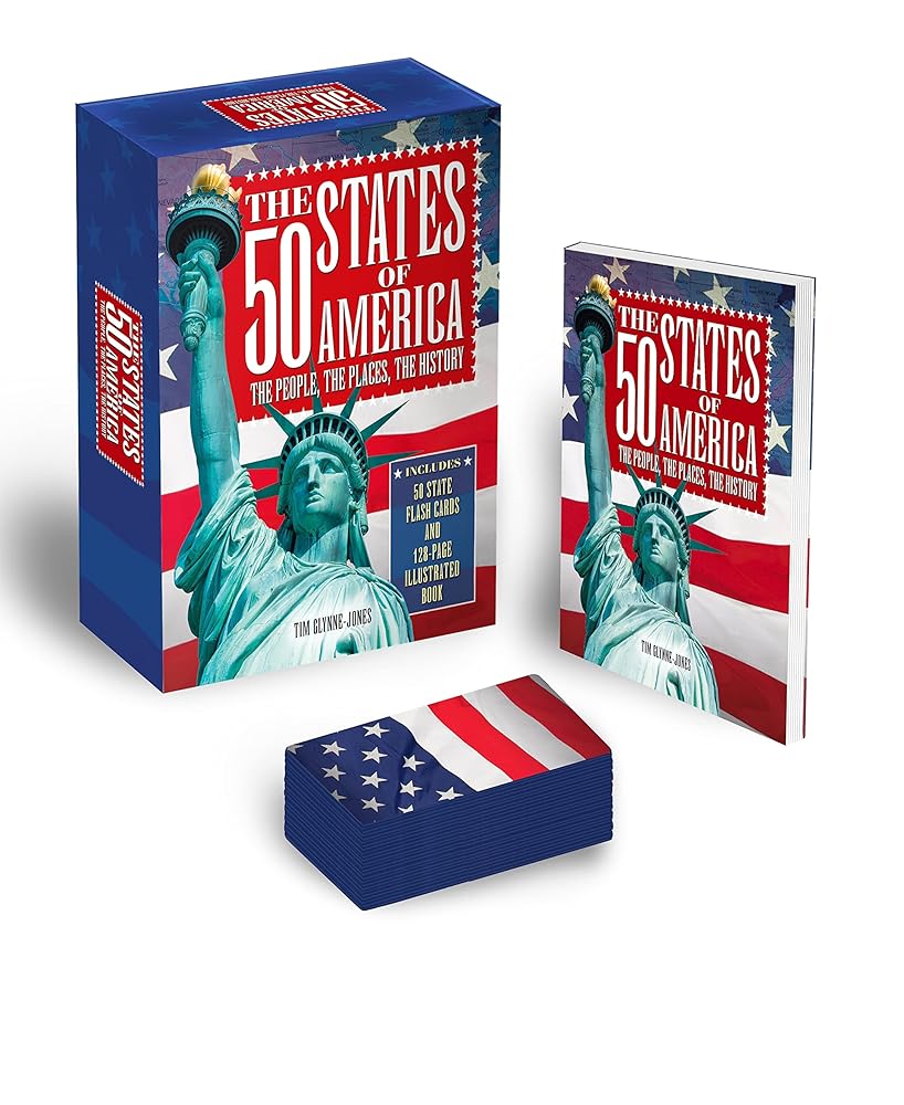 The 50 States of America Book & Card Deck: The People, The Places, The History cover image