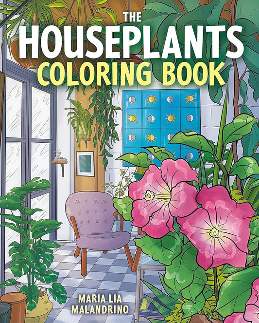 The Houseplants Coloring Book (Sirius Creative Coloring) cover image