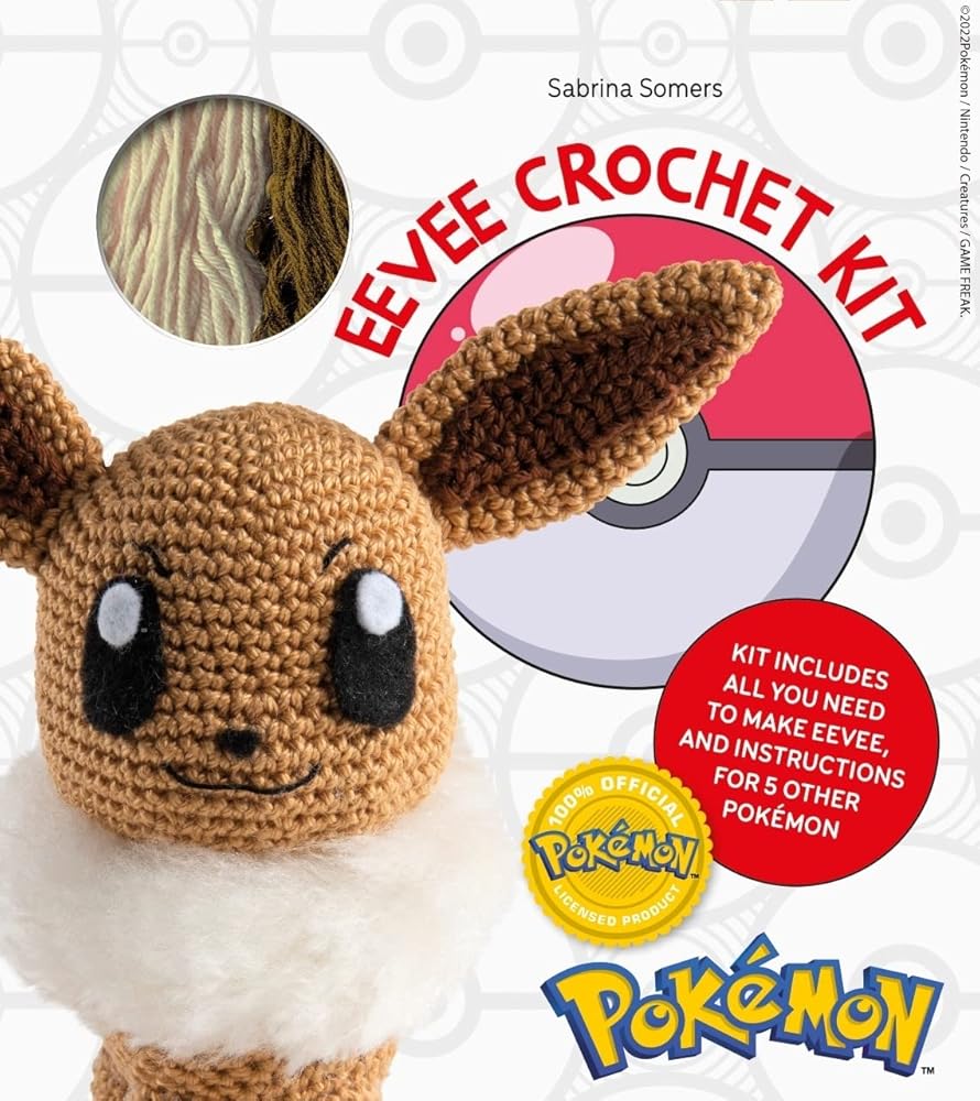 Pokémon Crochet Eevee Kit: includes materials to make Eevee and instructions for 5 other Pokémon cover image
