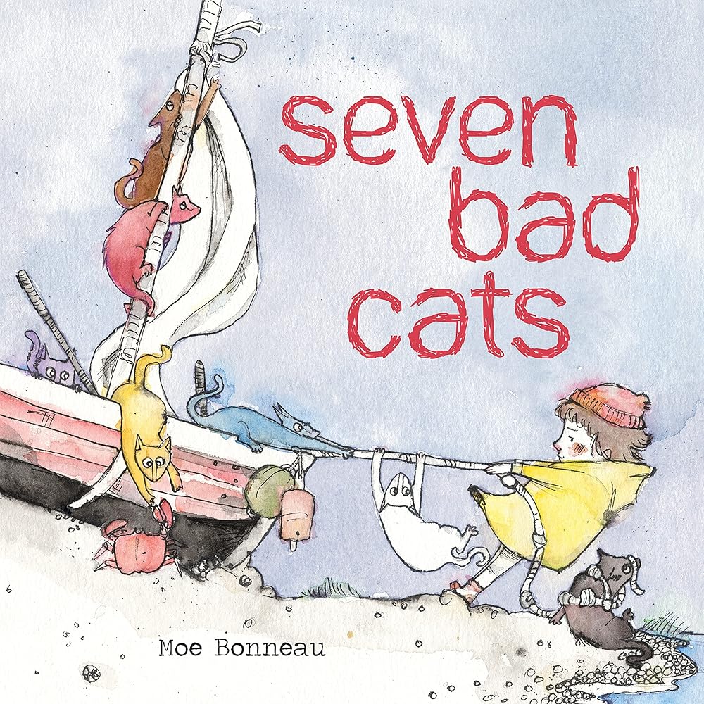 Seven Bad Cats: A Playful Rhyming Counting Book For Toddlers And Kids cover image