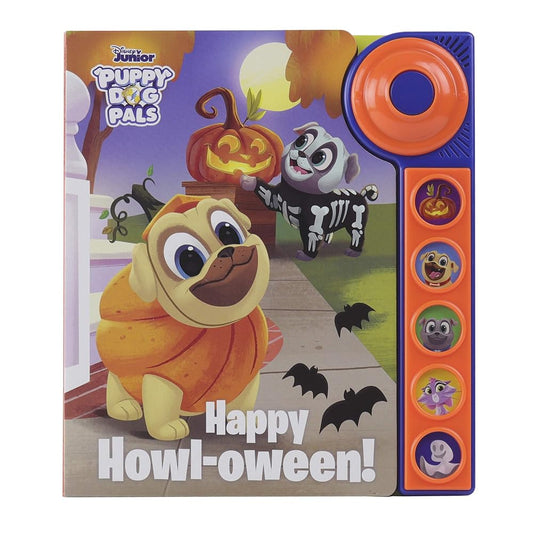 Disney Junior Puppy Dog Pals - Happy Howl-oween Doorbell Sound Book - PI Kids (Play-A-Sound) cover image