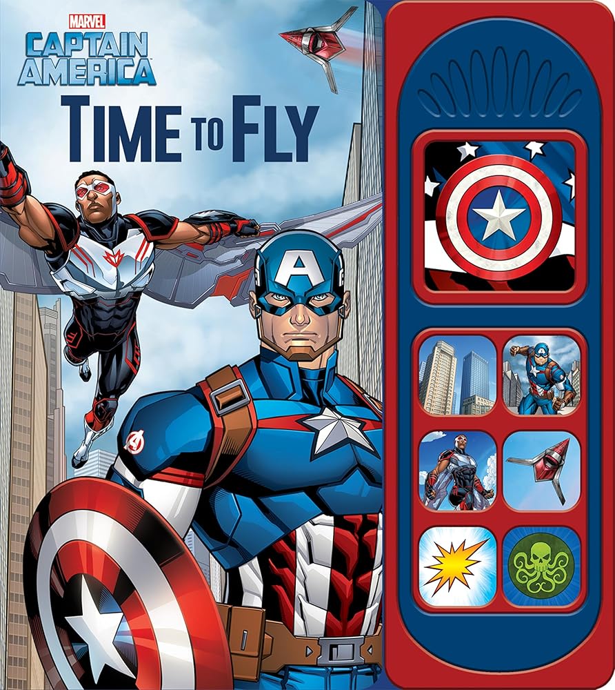 Marvel Captain America and The Falcon - Time to Fly 7-Button Sound Book - PI Kids cover image
