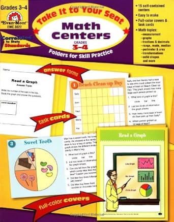 Take It to Your Seat Math Centers, Grades 3-4 cover image