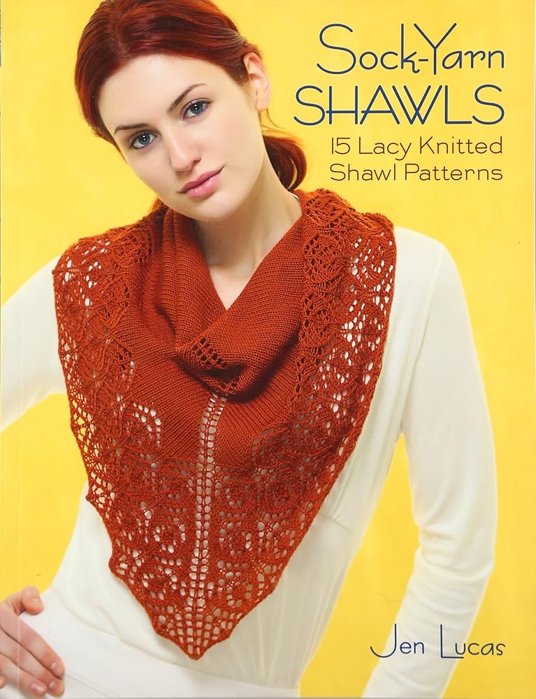Sock-Yarn Shawls: 15 Lacy Knitted Shawl Patterns cover image
