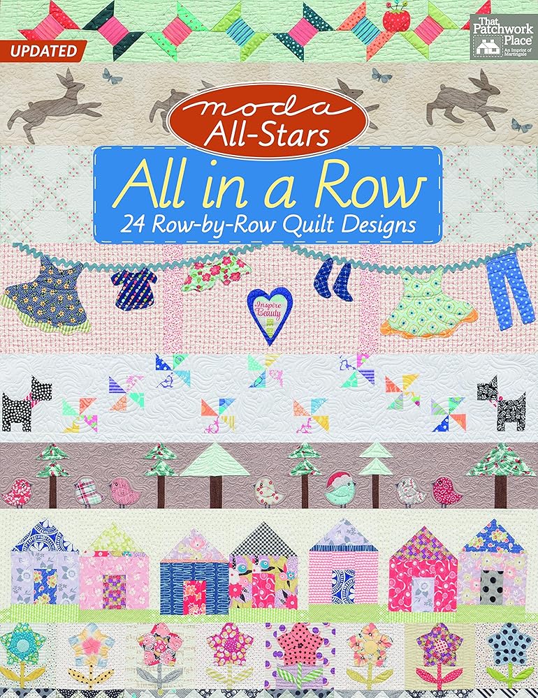 Moda All-Stars All in a Row: 24 Row-by-Row Quilt Designs cover image