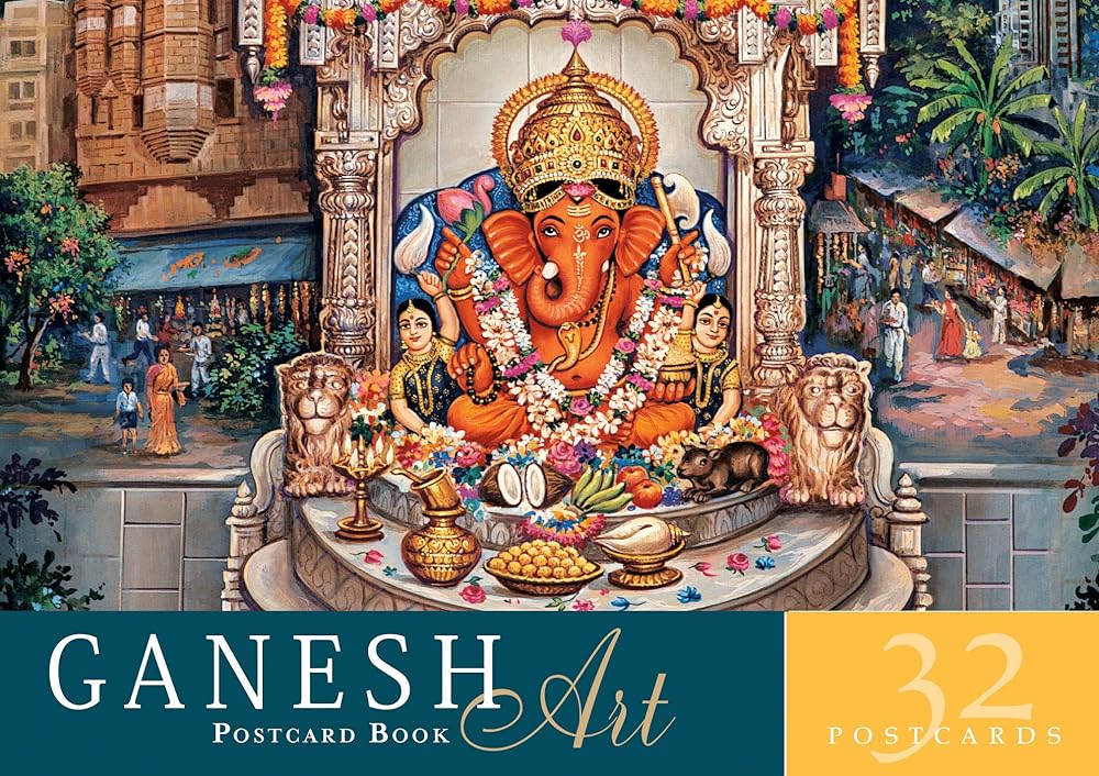 Ganesh Art Postcard Book: 32 Postcards cover image