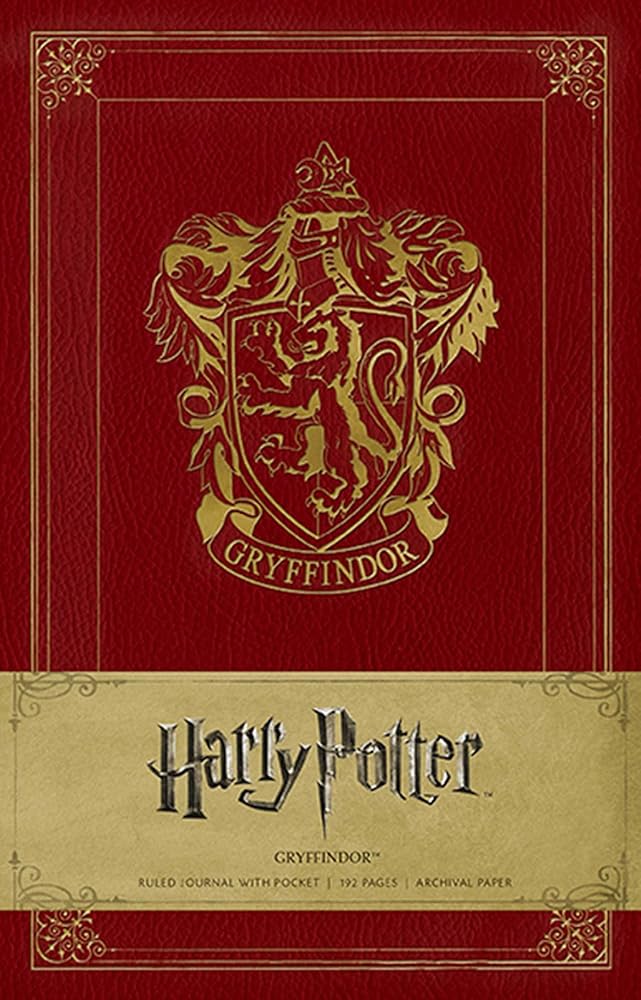 Harry Potter Gryffindor Hardcover Ruled Journal cover image
