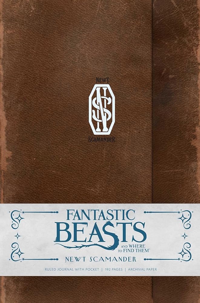 Fantastic Beasts and Where to Find Them: Newt Scamander Hardcover Ruled Journal (Harry Potter) cover image
