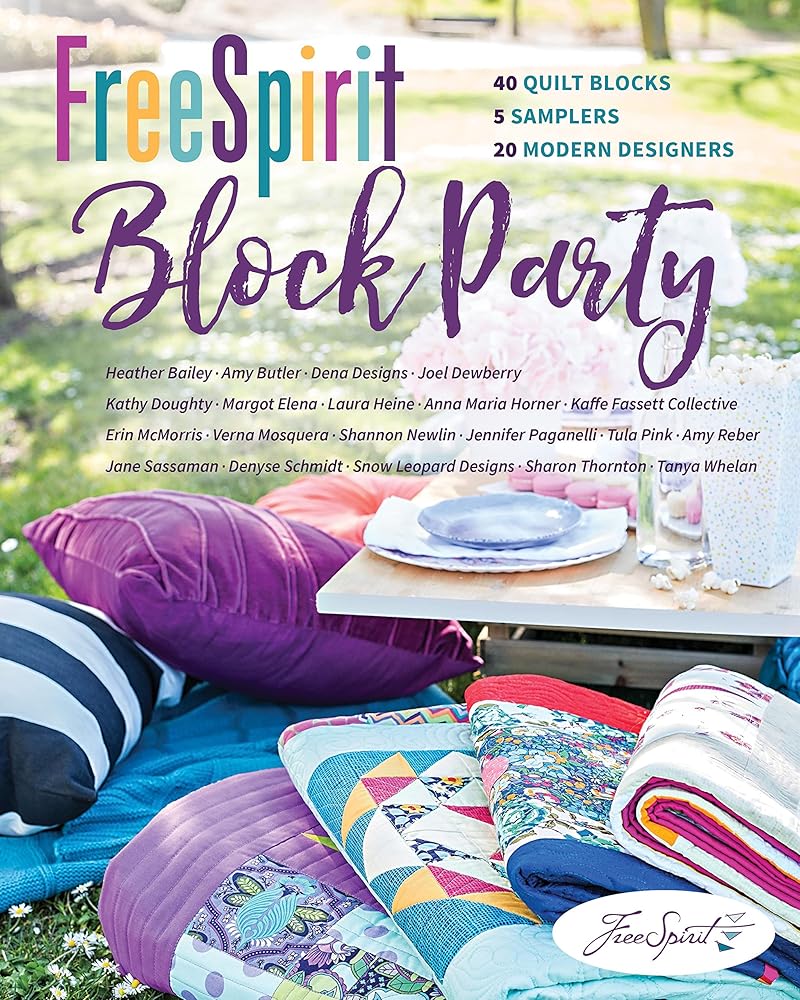 FreeSpirit Block Party: 40 Quilt Blocks, 5 Samplers, 20 Modern Designers cover image