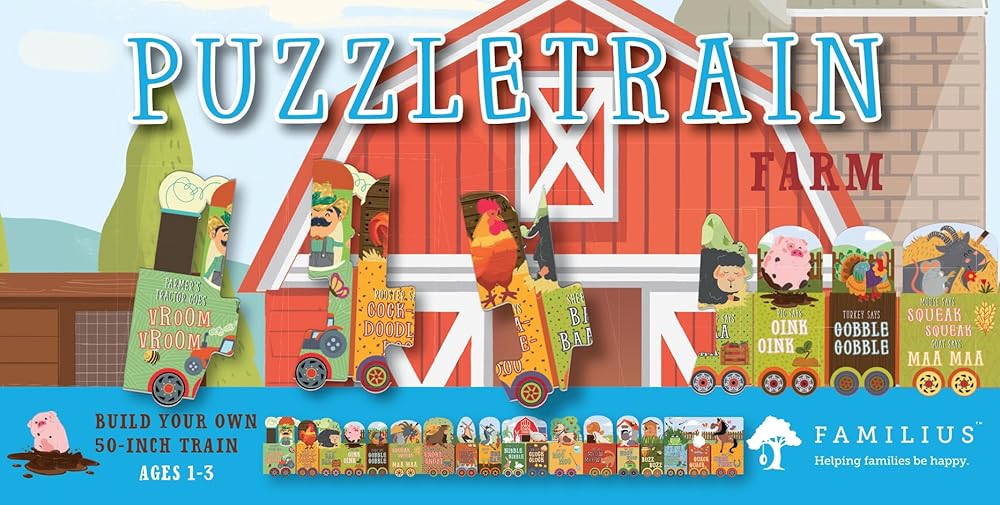 Farm Animals 26-Piece Puzzle (PuzzleTrain) cover image