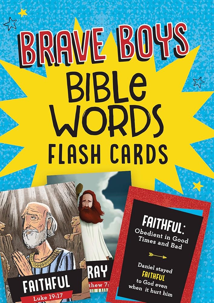 Brave Boys Bible Words Flash Cards cover image