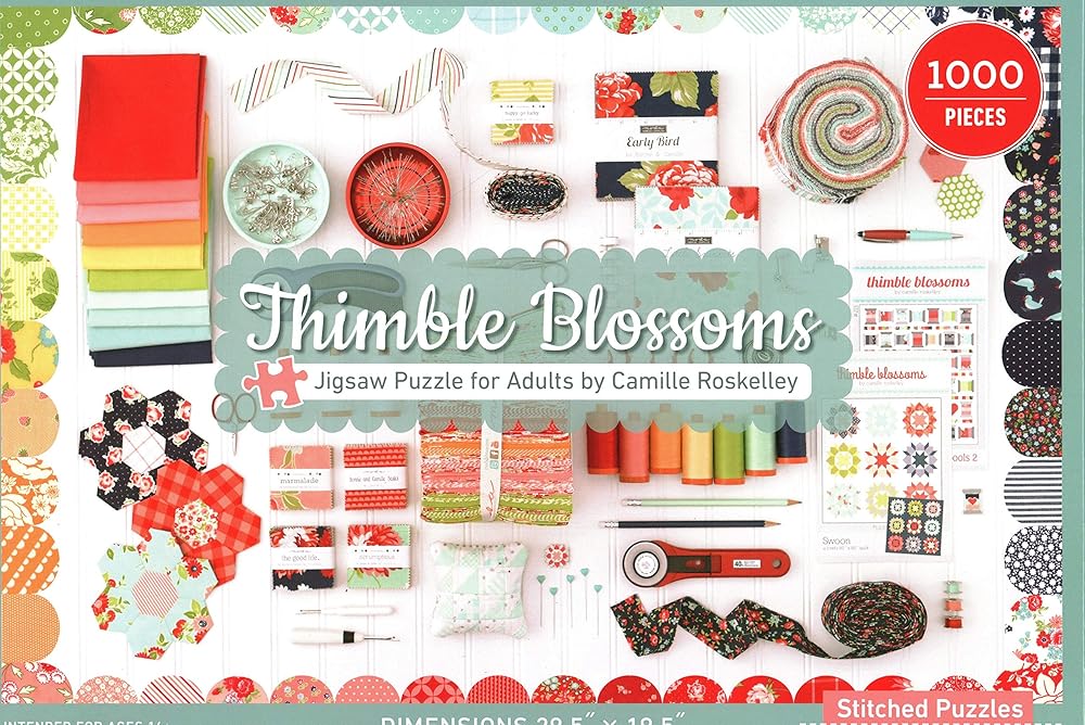 Thimble Blossoms Jigsaw Puzzle for Adults: 1000 Pieces cover image