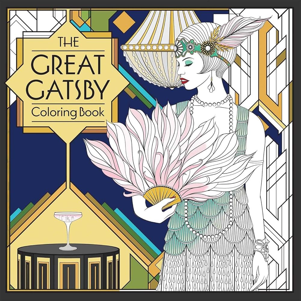 The Great Gatsby Coloring Book cover image