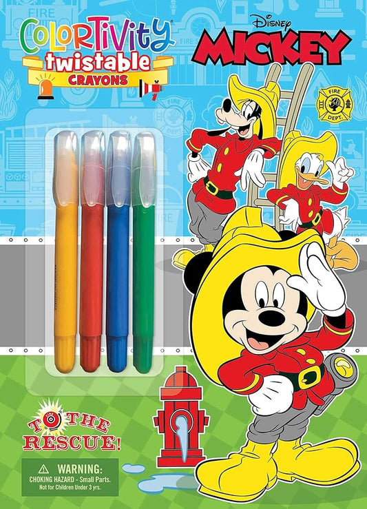 Disney Mickey: To the Rescue!: Colortivity (Color & Activity with Twistable Crayons) cover image