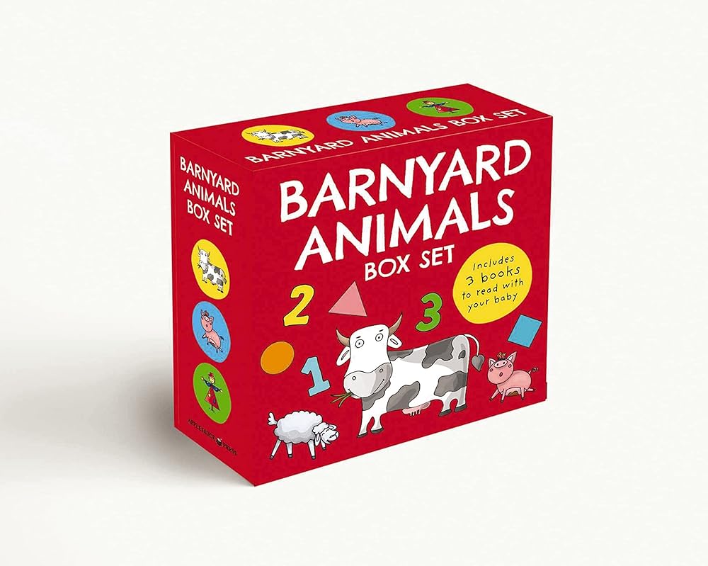 The Barnyard Animals Box Set: My First Board Book Library (Barnyard Basics) cover image