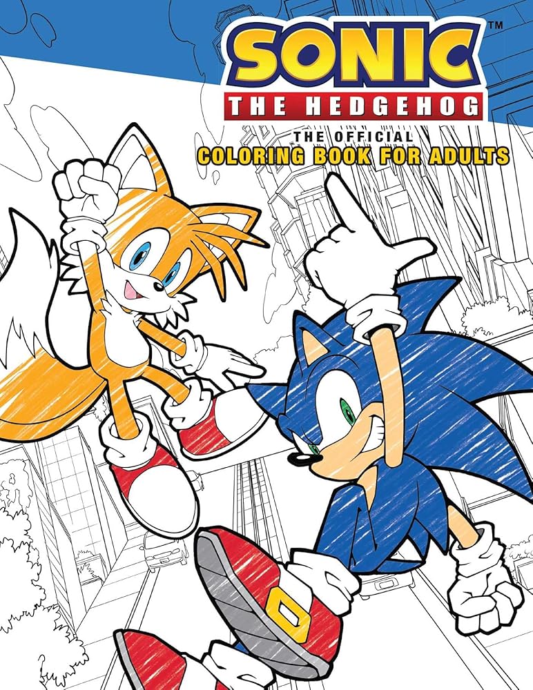 Sonic the Hedgehog: The Official Adult Coloring Book cover image