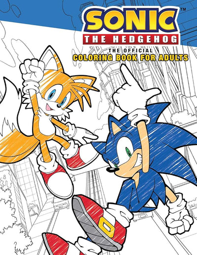Sonic the Hedgehog: The Official Adult Coloring Book cover image
