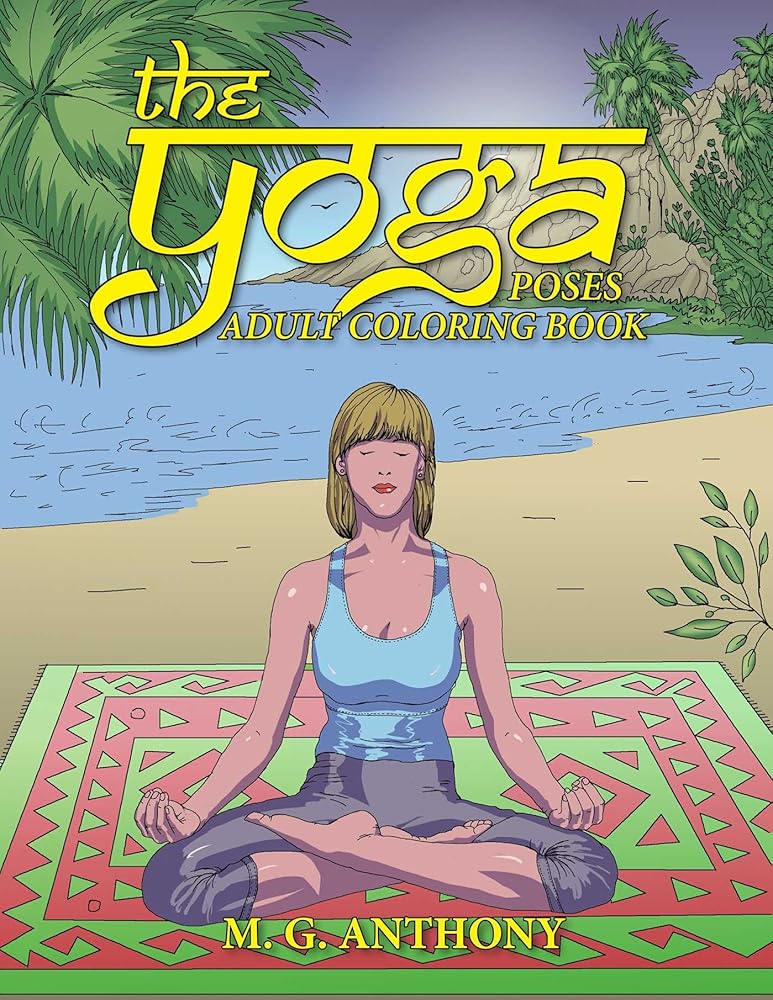 The Yoga Poses Adult Coloring Book cover image