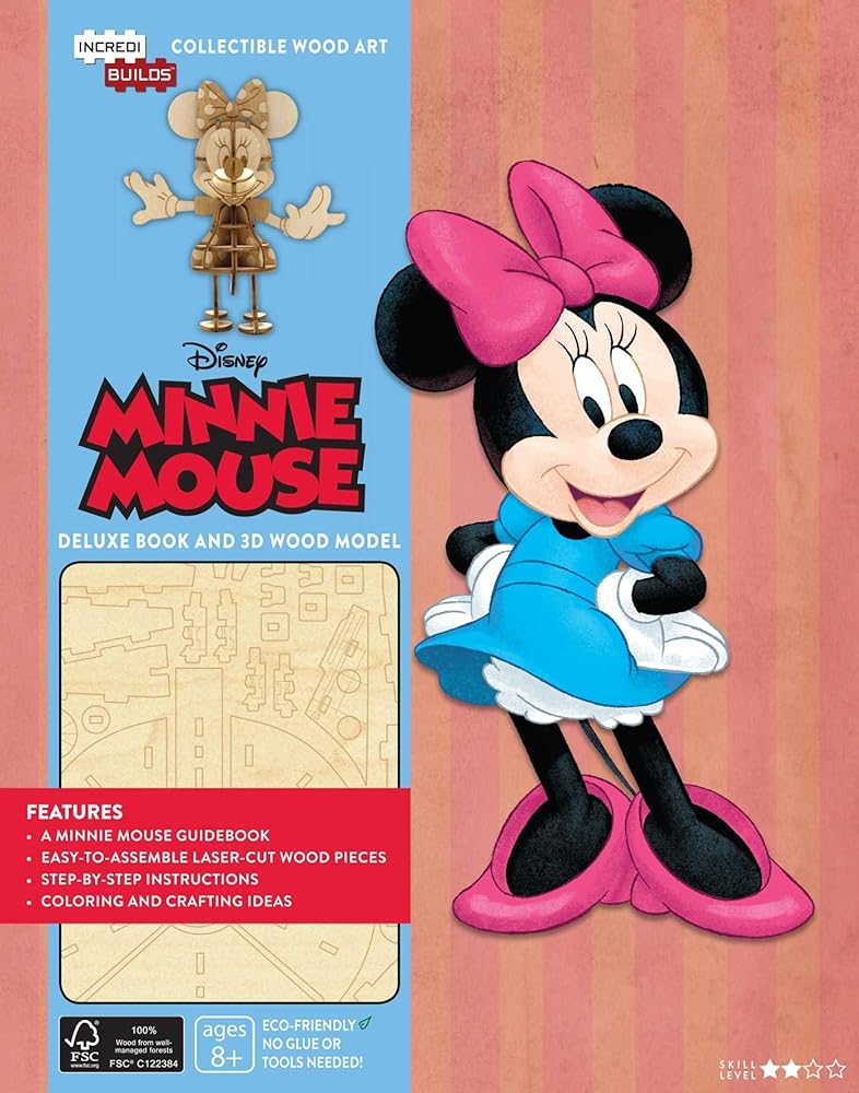 IncrediBuilds: Walt Disney: Minnie Mouse Deluxe Book and Model Set cover image