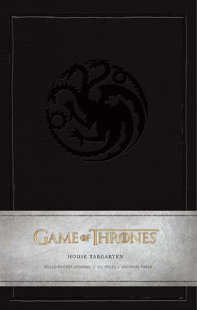 Game of Thrones: House Targaryen Ruled Pocket Journal cover image