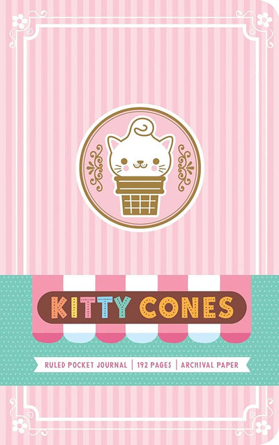 Kitty Cones Ruled Pocket Journal cover image