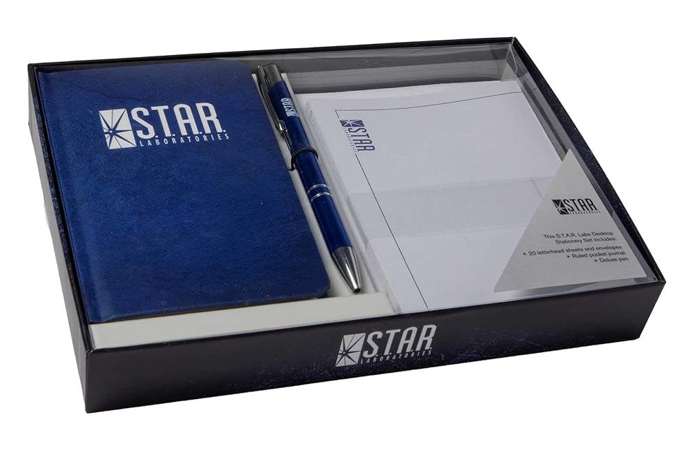 DC Comics: S.T.A.R. Labs Desktop Stationery Set (With Pen) cover image