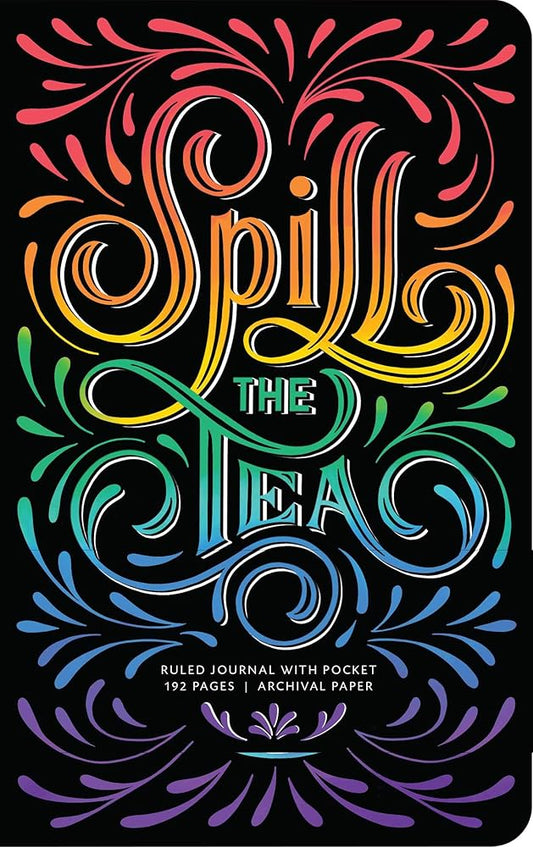 Spill the Tea Hardcover Ruled Journal (Insights Journals) cover image