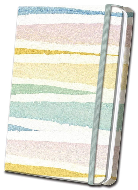 Pastel Striped Linen Journal cover image