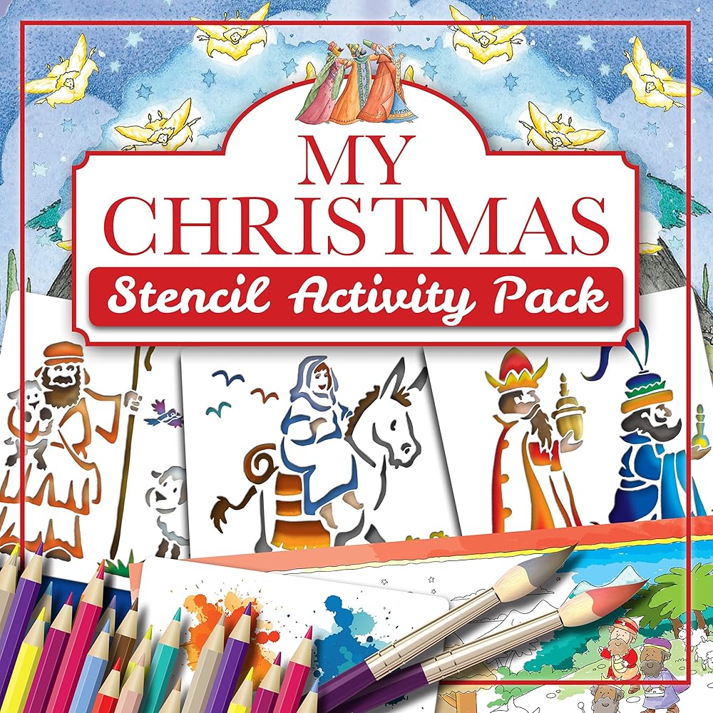 Christmas Stencil Activity Pack cover image