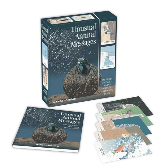 Unusual Animal Messages Oracle Deck: Includes 52 cards and a 64-page illustrated book cover image