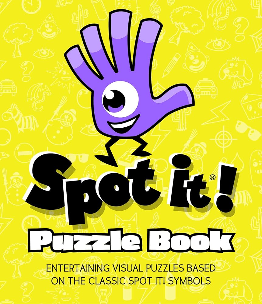 Spot It! Puzzle Book: Entertaining visual puzzles based on the easy-to-learn fun matching game! cover image