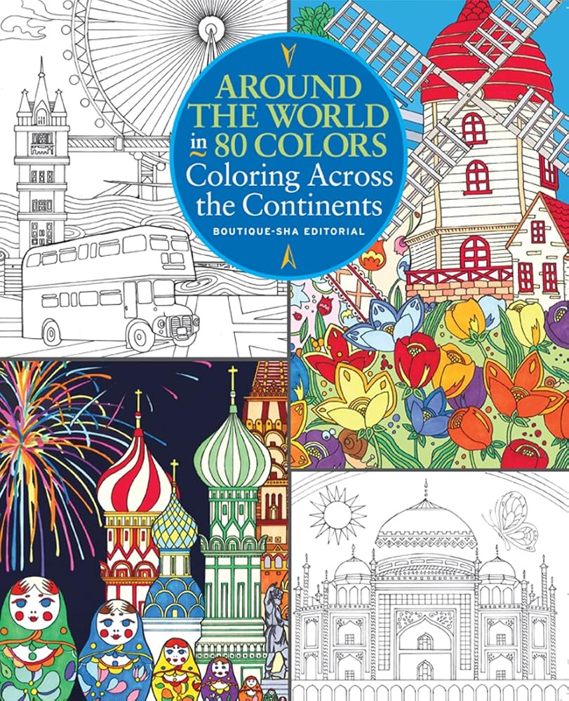 Around the World in 80 Colors: Coloring Across the Continents cover image