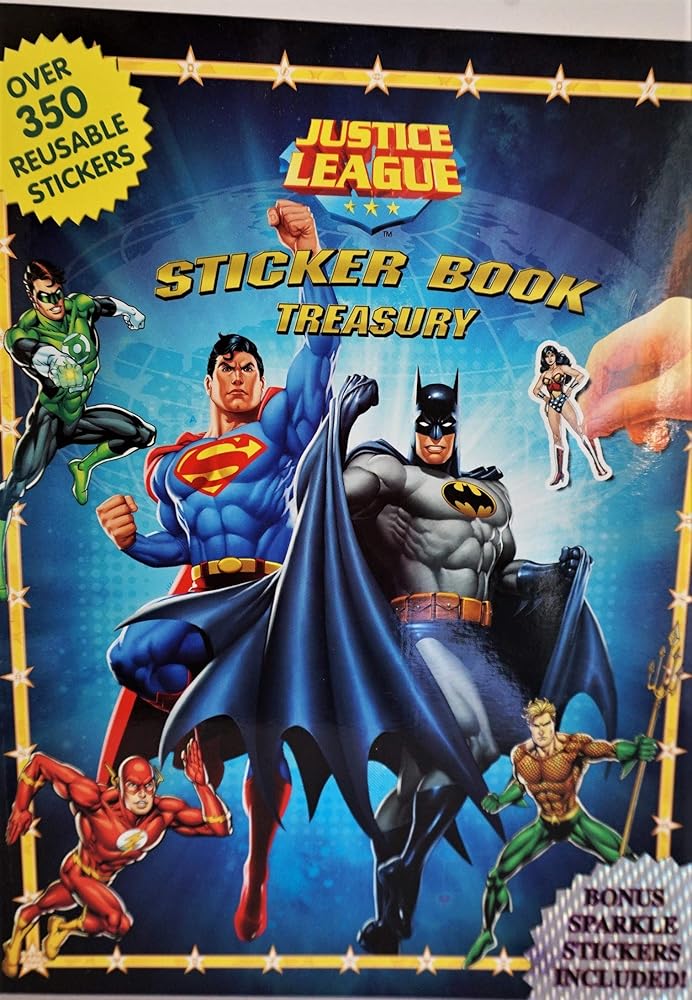 Justice League Sticker Book Treasury cover image