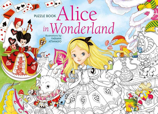 Alice in Wonderland Puzzle Book cover image