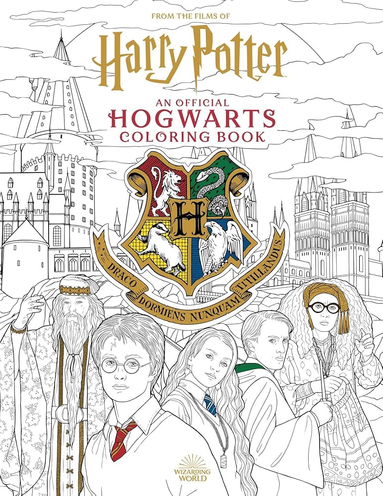 Harry Potter: An Official Hogwarts Coloring Book cover image