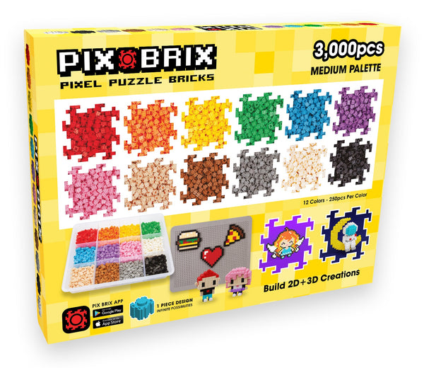 3000pc Pix Brix Container - Medium Color Palette