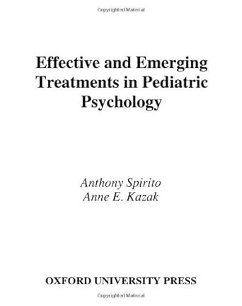 Effective and Emerging Treatments in Pediatric Psychology cover image