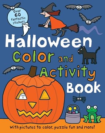 Halloween Preschool Color and Activity Book cover image
