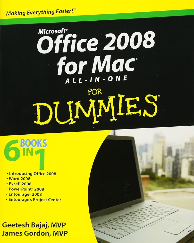 Office 2008 for Mac All-in-One For Dummies cover image