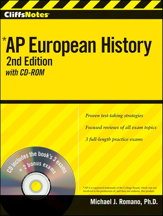 CliffsNotes AP European History with CD-ROM, 2nd Edition cover image